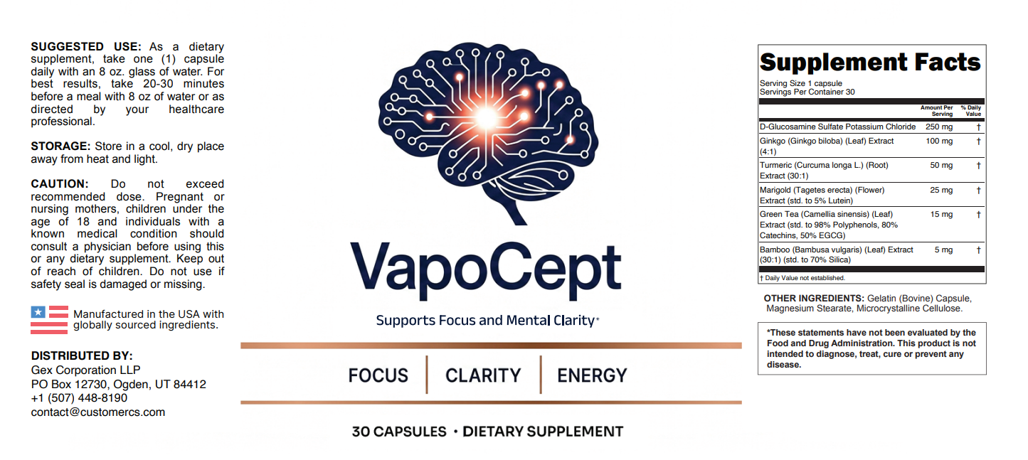 VapoCept Ingredients Formula